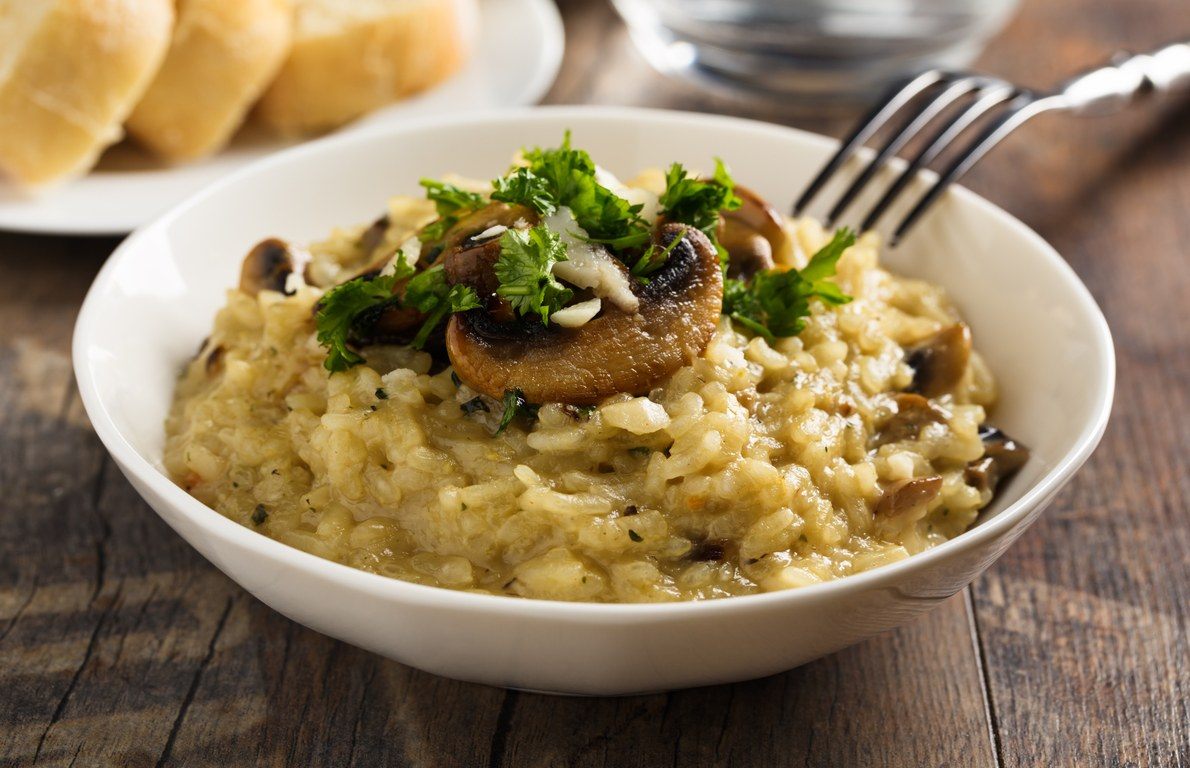 Risotto from The 13 Healthiest Things to Eat at an Italian Restaurant
